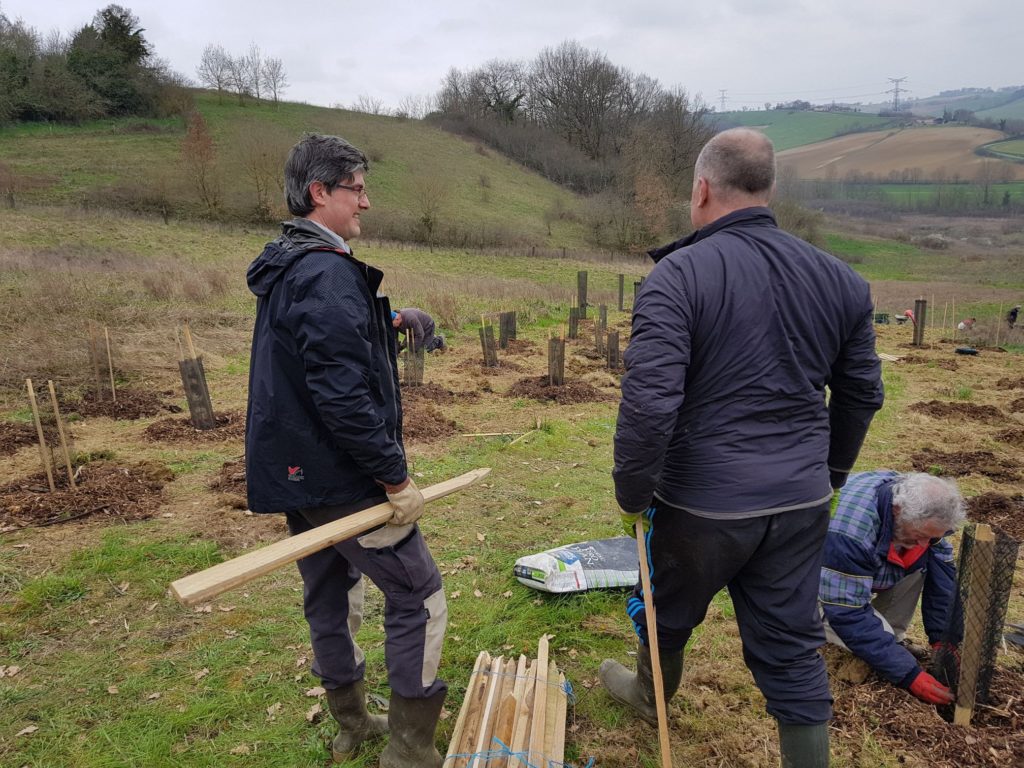 plantation d'arbres avec RTTA et les fous du bois